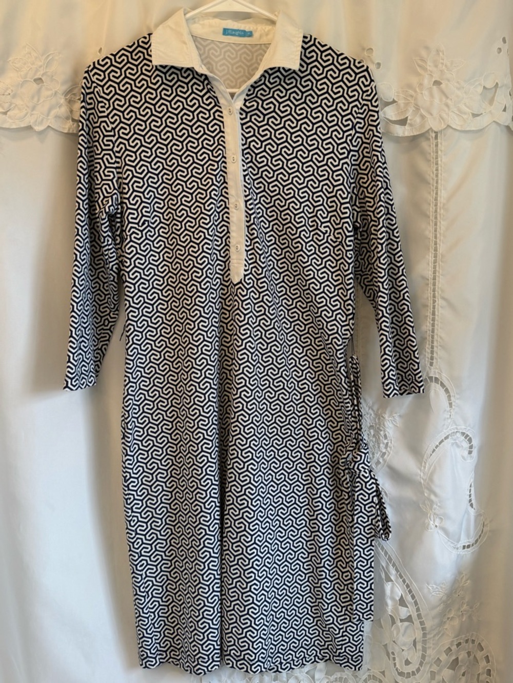 J McLaughlin Geometric Polo-Style Women's Dress -